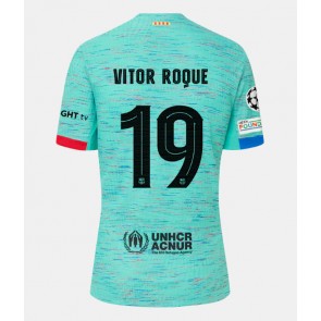 Barcelona Vitor Roque #19 Rezervni Dres 2023-24 Kratak Rukavima